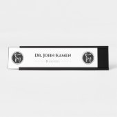 Black White Dentist | Tedh Bureau Naambordje (Voorkant)