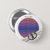 Black & White Diamond Hearts Button (Voorkant /achterkant)