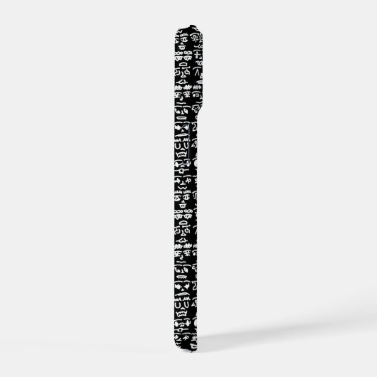 Black & White Doodle Pattern Case – Bold Ab (Côté droit)