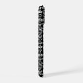 Black & White Doodle Pattern  Case – Bold Ab iPhone 15 Hoesje (Rechterkant)