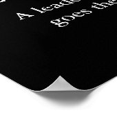 Black White Eagle Motivatie Leadership Poster (Hoek)