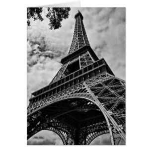 Black White Eiffel Tower Paris Europe Reivel