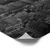 Black White Eiffel Tower Paris Europe Reivel Poster (Hoek)