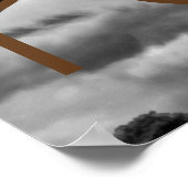 Black White Eiffel Tower Paris Europe Reivel Poster (Hoek)