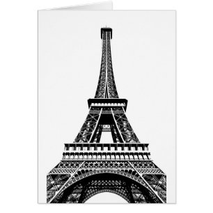 Black white Eiffel Tower Paris Frankrijk Art Artwo