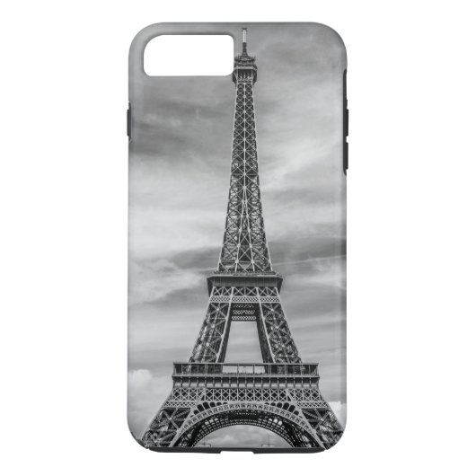 Black & White Eiffel Tower Paris Frankrijk Case-Mate iPhone Case (Achterkant)