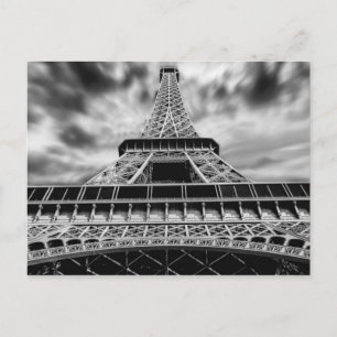 Black & White Eiffel Tower Paris Frans reizen Briefkaart