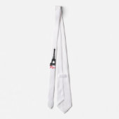 Black White Eiffel Tower Paris Love City Travel Stropdas (Achterkant)