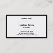 Black White Elegant Handgeschreven Script-Sjabloon Visitekaartje (Achterkant)