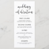 Black & White Elegant Typographie & Menu Pois (Devant)