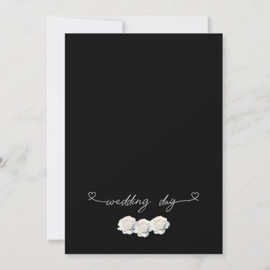 Black & White Elegant Wedding Invitation (Dos)