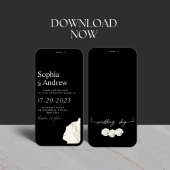 Black & White Elegant Wedding Invitation