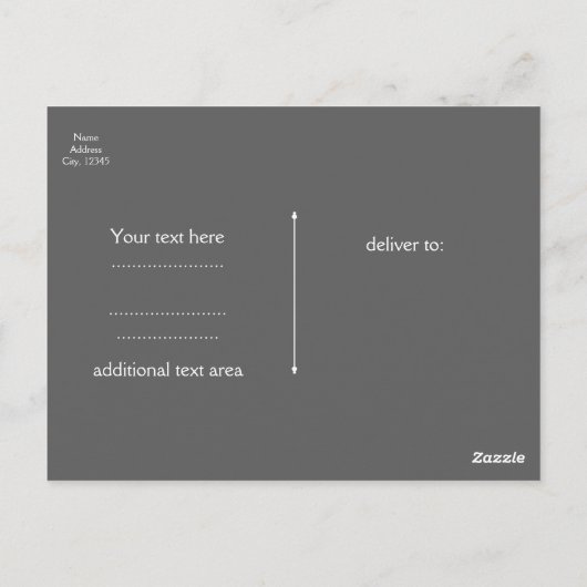 Black White en Faux Gold Shimmer Lips Event Briefkaart (Achterkant)