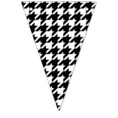 Black White en Red Houndstooth Pattern Vlaggetjes (Derde vlag)
