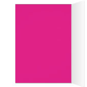 Black, White et Fuchsia Damask Table Number Card (Intérieur (Gauche))
