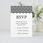 Black & White Event Réponses, RSVP ou cartes de ré (Debout devant)