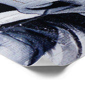 Black & White Faces Graffiti Street Art Afbeelding Poster (Hoek)