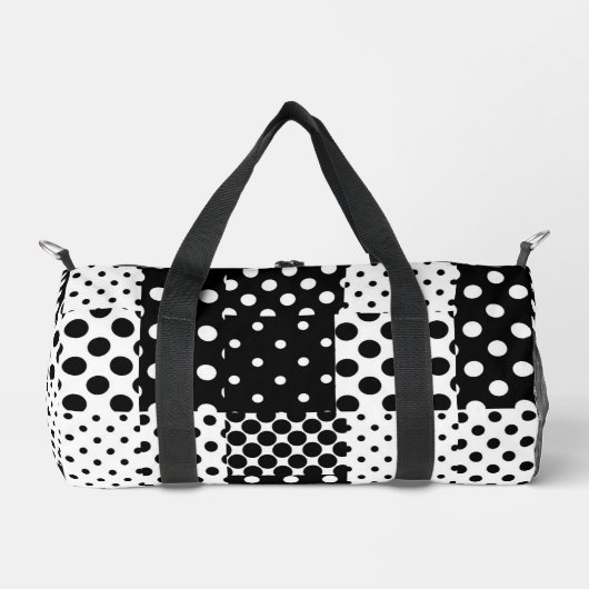 Black White Fashion Polka Dots Style Design Plunjezak (Voorkant)