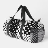 Black White Fashion Polka Dots Style Design  Plunjezak (Rechterhoek)