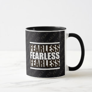 Black White FEARLESS Christelijk Mok