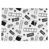 Black white film night party groot cadeauzakje (Achterkant)