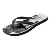 Black White Fire Smoke Moderne Teenslippers (Schuin)