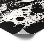 Black & White Flamed Classic Poster (Coin)