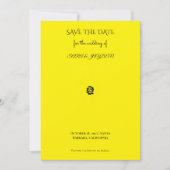 Black & White Floral Line Art – Clipart Design Save The Date (Voorkant)