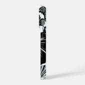 Black White Floral Pattern Bold Botanical Aestheti (Côté gauche)