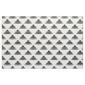 Black White Geo Triangle Pattern Fabric Stof (Yard (91,4 cm))