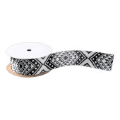 Black White Geometric Tribal Pattern Aztec Boho Lint (Spoel)