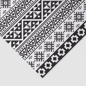 Black White Geometric Tribal Pattern Aztec Boho Tissuepapier (Detail)
