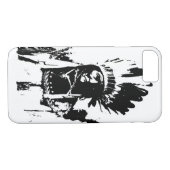 Black & White Geronimo iPhone 7 Coque (Dos (Horizontal))