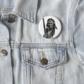 Black & White Geronimo Ronde Button 5,7 Cm (In situ)
