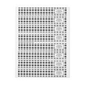 Black White Gingham Pattern (Vel)