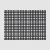 Black White Gingham Pattern Tissuepapier (Voorkant)