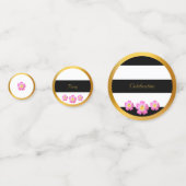 Black White Gold Celebration Confetti (Achterkanten)