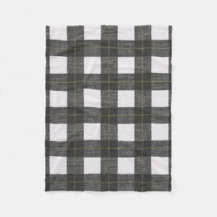 Black White Gold Pset Fleece Blanket Deken