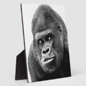Black White Gorilla Fotoplaat (Zijkant)