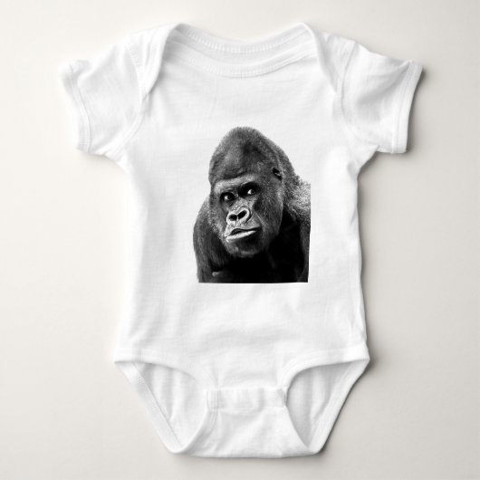 Black White Gorilla Romper (Voorkant)