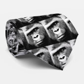 Black & White Gorilla Stropdas (Opgerold)