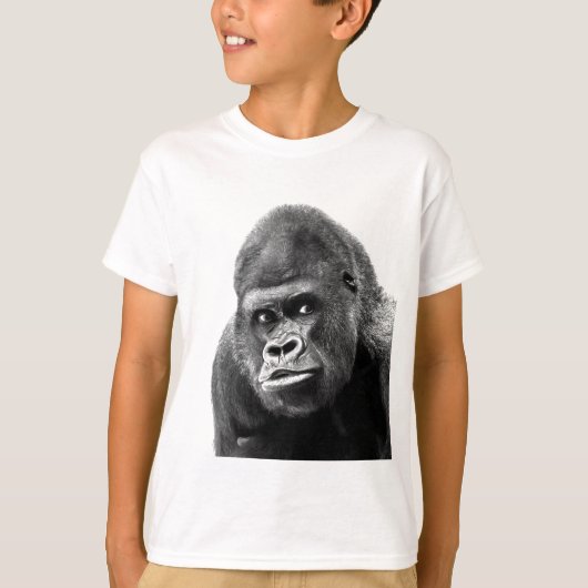Black White Gorilla T-shirt (Voorkant)