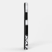 Black White Grey Damask Monogram iPhone 5 Case-Mate iPhone Case (Achterkant/rechts)