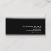 Black White Grey Monogram Consultant Visitekaartje (Achterkant)