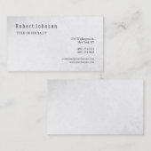 Black White Grey Pattern Visitekaartje (Voorkant / Achterkant)