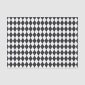 Black & White Harlequin Diamonds Tissuepapier (Voorkant)