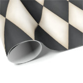 Black & White Harlequin Feestelijk (middelgrote sc Cadeaupapier (Rol Hoek)