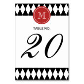 Black White Harlequin Pattern Kaart (Voorkant)