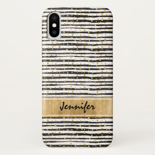 Black White Hoesje-Mate Barely Daar iPhone X Hoesj Case-Mate iPhone Case (Achterkant)