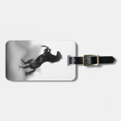 Black White Horse Bagagelabel (Voorkant horizontaal)